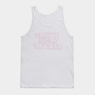 Brave New World - Huxley! Political and critical quotes. typography art. Tank Top